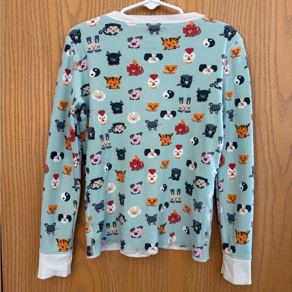 ROLLER RABBIT Chinese New Year Long Sleeve Kids Pima Cotton Pajama Set Size 8 - Picture 6 of 14